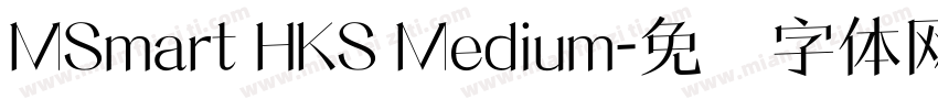 MSmart HKS Medium字体转换